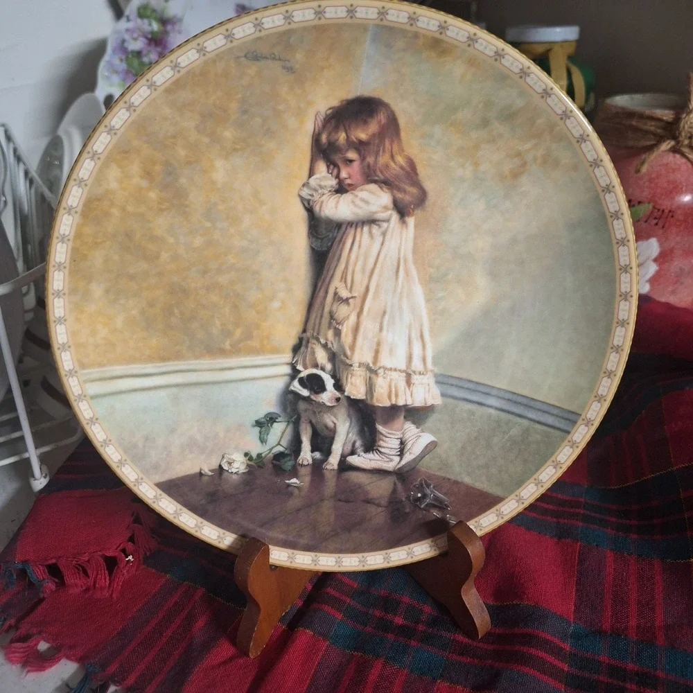Royal Doulton In Disgrace Plate Charles Burton Barber Victorian Childhood 1991